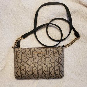 Calvin Klein Canvas Monogram Crossbody